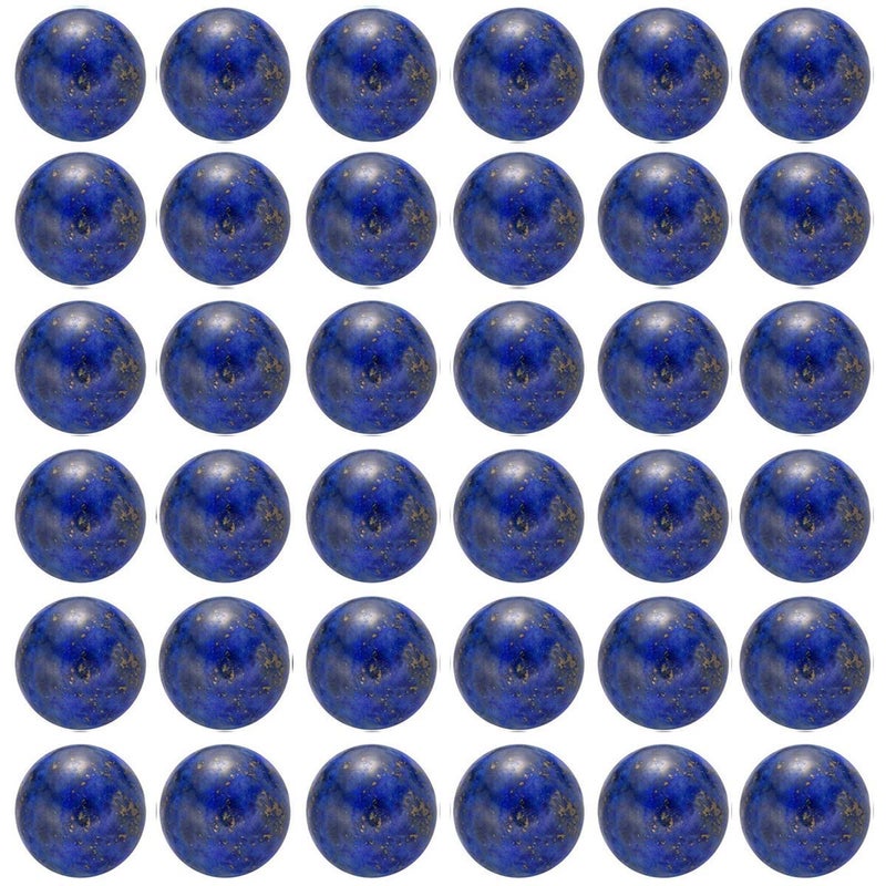 Cmidy Natural Stone Beads 100pcs 6mm Lapis Lazuli Round Genuine Real Stone Beading Loose Gemstone Hole Size 1mm DIY Charm Smooth Beads for Bracelet Necklace Earrings Jewelry Making (Lapis Lazuli Blue  6mm) - Image 1